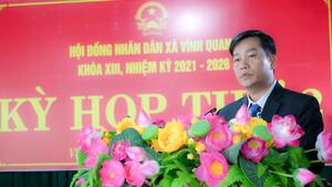 Ảnh kỳ họp lần thứ 2, HĐND xã Vĩnh Quang khóa XIII
